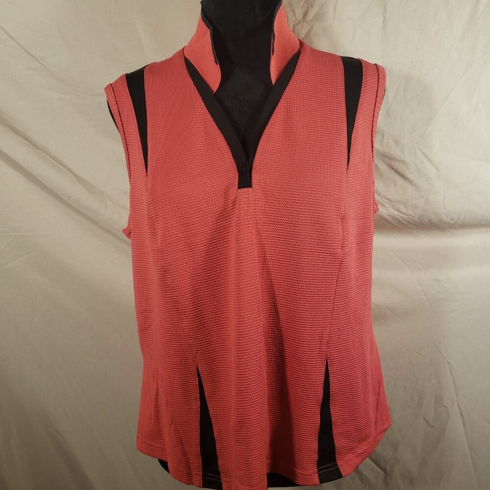 Women's Bette & Court Sleeveless Top, L, Coral
